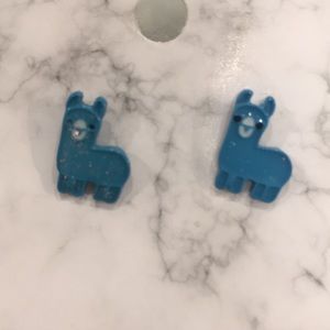 2 for 11: Girls blue llama 🦙 earrings